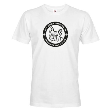 Pánské tričko Francúzsky buldoček - darček pre milovníkov psov
