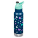 Detská termofľaša z nehrdzavejúcej ocele Klean Kanteen Narrow w/Kid Sport Cap - navy hearts 355 