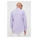 Košeľa Polo Ralph Lauren pánska, fialová farba, regular, s golierom button-down