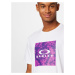 OAKLEY Funkčné tričko 'WANDERLUST'  neónovo fialová / tmavofialová / biela