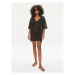 Calvin Klein Swimwear Plážové šaty KW0KW02528 Čierna Regular Fit