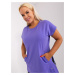 Plus Size Purple Basic Cotton Blouse