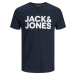 Jack&Jones Pánske tričko JJECORP 12151955 Navy Blazer Slim M