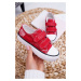 Kids Sneakers Big Star with Velcro - red