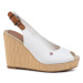 Tommy Hilfiger Espadrilky Iconic Elena Sling Back Wedge FW0FW04789 Écru