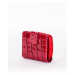Vzorovaná peňaženka červenej farby