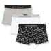 Pánske boxerky 111625 4R722 18111 sivá/biela/potlač - Emporio Armani