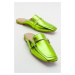 LuviShoes Ronda Light Green Women's Slippers