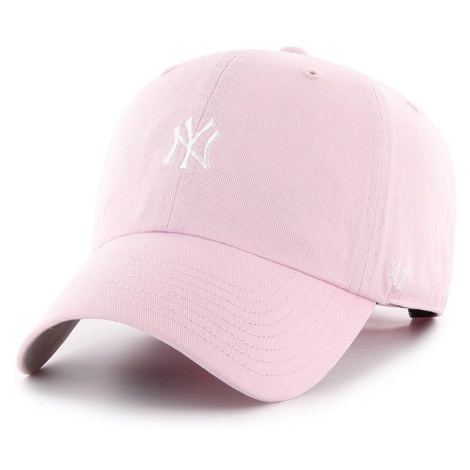 Čiapka 47brand New York Yankees ružová farba, s nášivkou 47 Brand