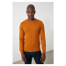 Trendyol Yellow Men's Bike Collar Knitwear Sweater