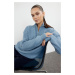 Trendyol Dark Blue Soft Textured Zippered Knitwear Sweater