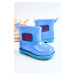 Children's brocade galoshes blue Rain