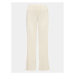 Gina Tricot Bavlnené nohavice Wide slit trousers 19421 Béžová Regular Fit