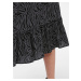 Čierno-šedá vzorovaná midi sukňa JDY Piper
