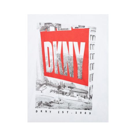 DKNY Tričko D35R60 D Biela Relaxed Fit
