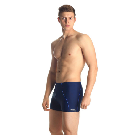 AQUA SPEED Man's Swimming Shorts Harry Navy Blue/Blue Pattern 49