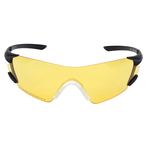 Ochranné okuliare na športovú streľbu a poľovačku so žltým sklom SOLOGNAC