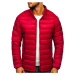 Men's transitional quilted jacket 1119 - dark red
