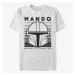 Queens Star Wars: The Mandalorian - MANDO 1 COLOR SIMPLE Unisex T-Shirt