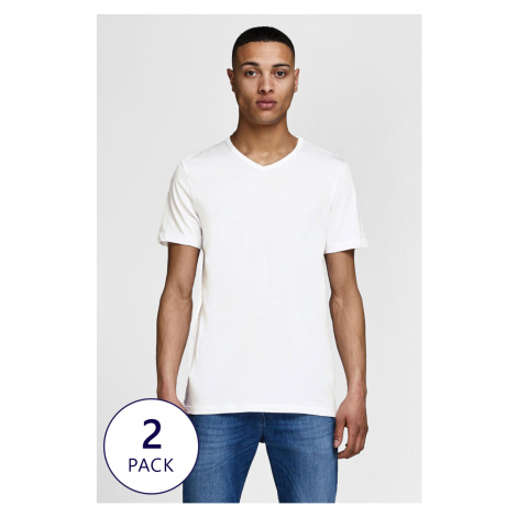 2PACK Bavlnené tričko JACK AND JONES JacBasic Crew II Jack & Jones