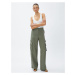 Koton Cargo Pants Wide Leg Modal Blended