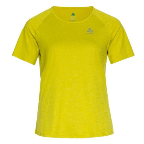 Odlo W RUN EASY 365 T-SHIRT CREW NECK SS Dámske bežecké tričko, žltá, veľkosť