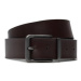 Calvin Klein Jeans Pánsky opasok Classic R Lthr Belt Rev/Adj 40Mm K50K511419 Čierna