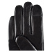 Semiline Dámske kožené antibakteriálne rukavice P8211 Black