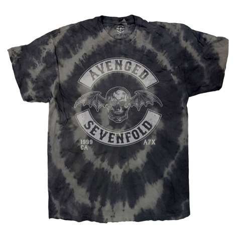 Avenged Sevenfold A7X tričko Deathbat Crest Šedá