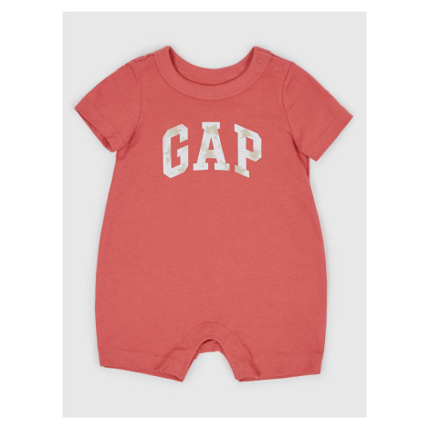 Červený detský overal s logom GAP baby