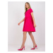 FUCHSIOVÉ ŠATY DITA S KRÁTKYM RUKÁVOM RV-SK-5672.03P-FUCHSIA PINK