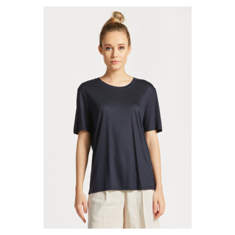 TRIČKO GANT REL DRAPED SS T-SHIRT EVENING BLUE