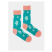 Modré vzorované ponožky Fusakle Sněhovice
