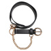Synthetic leather strap with chain