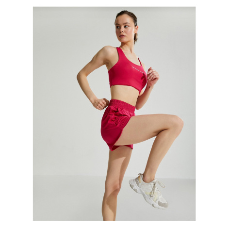 Koton Sports Shorts High Waist, Wide Legs with Pockets.