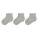 Condor Súprava 3 párov vysokých detských ponožiek 2.569/4 Sivá
