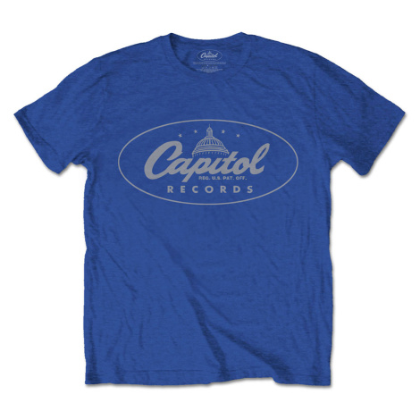 Capitol Records tričko Logo Modrá