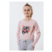 Dievčenské tričko s dlhým rukávom AUTHORITY KIDS T-POWER pink