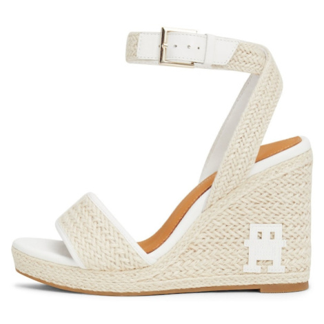 TOMMY HILFIGER Sandále  nebielená / biela