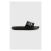 Šľapky Calvin Klein ADJ POOL SLIDE PU pánske, čierna farba, HM0HM00957