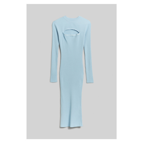 Šaty Karl Lagerfeld Lslv Knit Dress Cashmere Blue