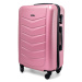 Ružový luxusný odolný kufor na kolieskach &quot;Armor&quot; - veľ. XL