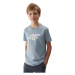 Chlapčenské tričko s krátkym rukávom 4F JUNIOR TSHIRT-4FJWSS24TTSHM1113-34S-LIGHT BLUE