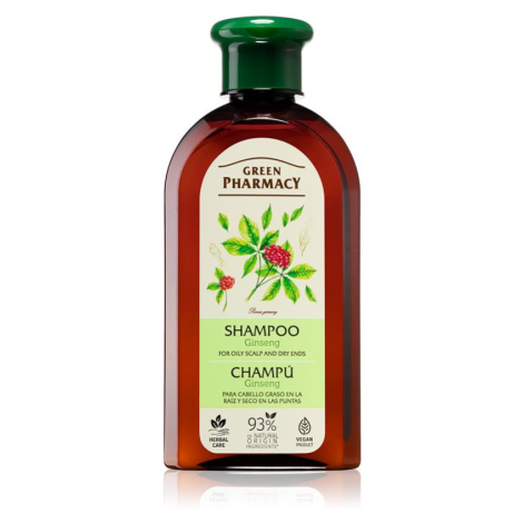 Green Pharmacy Hair Care Ginseng šampón pre mastnú vlasovú pokožku a suché končeky