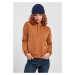 Women's hooded caramel