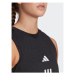 Adidas Top Train Essentials Train Cotton 3-Stripes Crop HR7847 Čierna Loose Fit