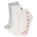 DEFACTO Women's 3-Pack Cotton Ankle Socks