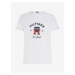 Biele pánske tričko Tommy Hilfiger Curved Monogram Tee