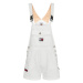 Tommy Jeans Nohavice na traky Dungaree DW0DW08138 Biela Regular Fit