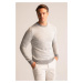 DEFACTO Slim Fit Crew Neck Knitwear Sweater